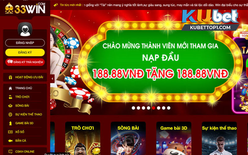 Chương trình khuyến mãi nổi bật tại nhà cái 33WIN