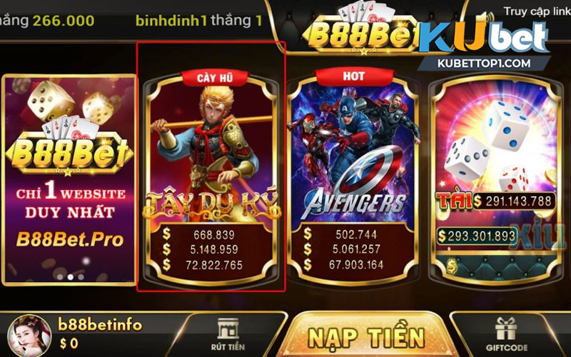 Một số ưu điểm nổi bật của cổng game online B88BET