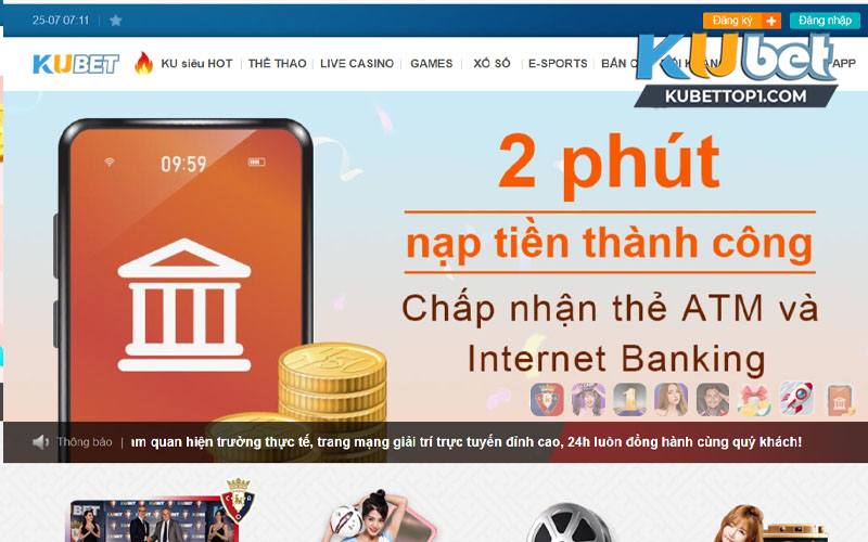 Hướng dẫn nạp tiền Kubet nhanh chóng