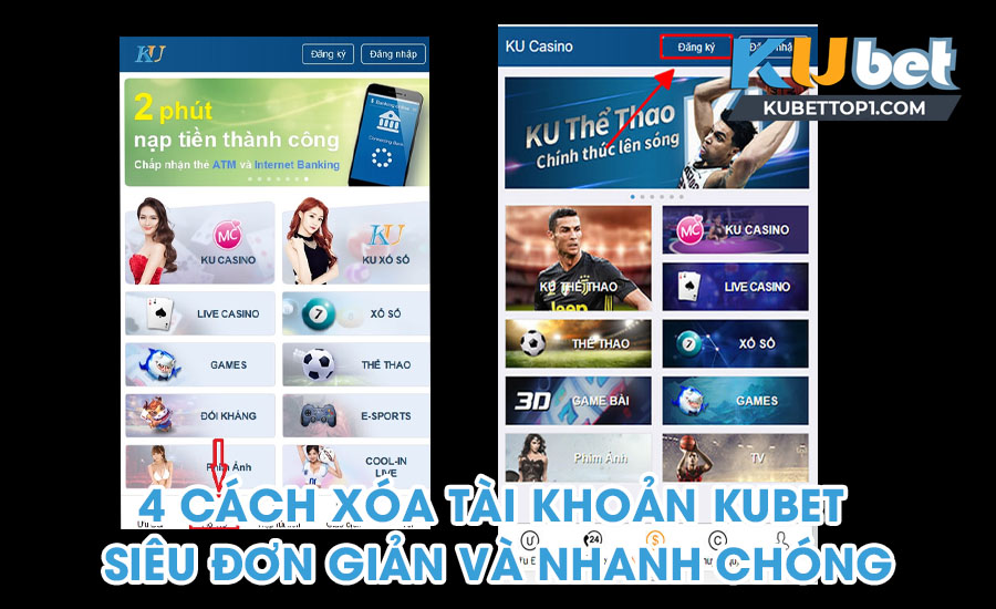 Hướng dẫn xóa tài khoản Kubet nhanh chóng